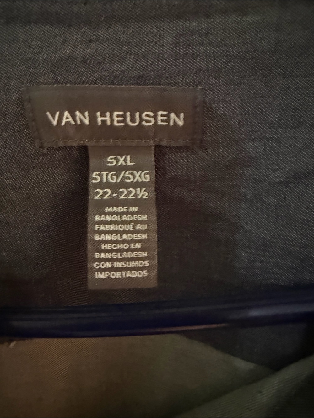 Van Heusen Charcoal Short Sleeve Button-Down Camp Shirt - Picture 2 of 2